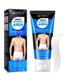 Intimate Private Hair Removal Cream for Men | Painless & Effective Depilatory Cream for All Skin Types | Unwanted Hair Removal in Private Areas - Buy Online on SooperMarket.com