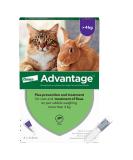 Advantage Flea Treatment 80 for Large Cats and Rabbits 4x Pipette For Pets Weighing More than 4kg Spot-on Treatment to Kill and Prevent Fleas on Large Cats and Treat Fleas on Pet Rabbits Cats Rabbits 4kg+ - Buy Online on SooperMarket.com