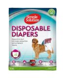 Simple solution disposable dog diapers for bitches |Super absorbent spout -safe fit |Nativity Endicator 12 Pack 2xl (12 pack - Buy Online on SooperMarket.com