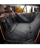 Waterproof Dog Car Seat Cover | Scratchproof Pet Hammock with Side Flaps | Washable Nonslip Backseat Protector for Cars, Trucks, SUVs - Grey - Buy Online on SooperMarket.com