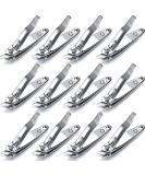 12 Pcs Slanted Edge Nail Clippers - Metal Side Cuticle Trimmer for Precise Nails Cutting - Curved Nail Edge Cutter for Pedicure and Manicure - Buy Online on SooperMarket.com