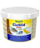 Tetra Cichlid Sticks - Premium Fish Feed for Cichlids & Large Ornamental Fish | 10L Bucket Sticks | Floatable & Nutritious - Buy Online on SooperMarket.com