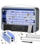 MJUM insect destruction Double -sided electrical insect trap mosquito lamp 20W 3500V electric mosquito destroyer fly trap with timer & remote control for interiors garden two replacement lamps - Buy Online on SooperMarket.com