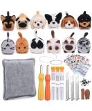 Needle Felting Kit,12 Pieces Doll Making Wool Needle Felting Starter Kit with Instruction,Felting Foam Mat and DIY Needle Felting Supply for DIY Craft Animal Home Decoration Birthday Gift 12 Pcs - Buy Online on SooperMarket.com