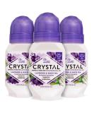 CRYSTAL Aluminum Free Mineral Deodorant Roll-On for Women & Men, Lavender & White Tea - Paraben Free - Certified Cruelty Free & Vegan Deodorant - Prevents Odor Up to 24 Hours ,2.25 Fl Oz (Pack of 3) Lavender & White Tea 2.25 Fl Oz (Pack of 3) - Buy Online on SooperMarket.com