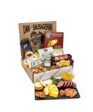 Dan the Sausageman's Pacific Northwest Gourmet Gift Basket Ready to Eat Alder Salmon  Smoked Beef Summer Sausages  Sockeye Salmon  Cheddar and Swiss Cheeses- Great for Hiking  Travel  Road Trips - Buy Online on SooperMarket.com