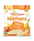 Happy Family Organics Organic Teethers Gentle Teething Wafers Sitting Baby Sweet Potato & Banana 12 Count 0.14 oz (4 g) Each - Pack of 6 - Buy Online on SooperMarket.com