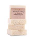 Himalayan Salt Soap Bars - Handmade USA | Sea Salt & Shea Butter | All Natural Non-GMO Unscented (4 Bars 4.5oz Each - Buy Online on SooperMarket.com
