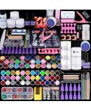 CURKEY 119 in 1 Acrylic Nail Kit Monomer Liquid Set - 36 Colors Glitter Acrylic Powder Set for Beginners - Professional Nail Art Tools Included - Buy Online on SooperMarket.com