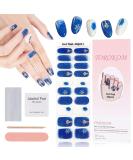 EBANKU Christmas Glitter Gel Nail Polish Strips | Long Lasting & Waterproof | Full Nail Wraps Stickers | Includes Stick Nail File, Wipes & Sealing | UV/LED Lamp Required | SDTRK11 - Buy Online on SooperMarket.com