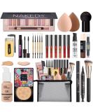 All-in-One Makeup Kit for Women | 12 Colors Eyeshadow Foundation Lipsticks & More - International Shipping - Buy Online on SooperMarket.com