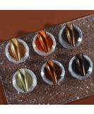 Chrome Nail Powder Set - 6 Metallic Brown Colors for Mirror Effect Manicure | Glitter Dust & Sponge Applicators - Buy Online on SooperMarket.com