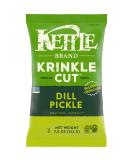 Kettle Brand Potato Chips, Krinkle Cut, Dill Pickle Kettle Chips, 7.5 Oz - Buy Online on SooperMarket.com