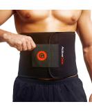 ActiveGear Waist Trimmer Belt Slim Body Sweat Wrap for Stomach and Back Lumbar Support Red Medium - Buy Online on SooperMarket.com