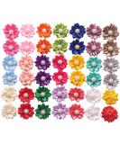 YAKA 40PCS(20Paris) Cute Dog Hair Bows with Rubber Bands Pearls Flowers Topknot Dog Bows Pet Grooming Products 20 Colors - Buy Online on SooperMarket.com