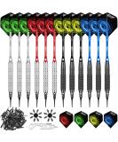 CyeeLife Soft Tip Darts Set - 12 Aluminium Shafts, 100 Extra Tips, Flights & Tool - 17g+18g Style - 12 Packs - Buy Online on SooperMarket.com