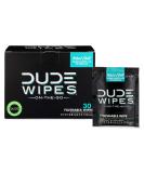 DUDE Wipes On-The-Go Flushable Wet Wipes - 1 Pack, 30 Wipes - Mint Chill Extra-Large Individually Wrapped Wipes with Eucalyptus & Tea Tree Oil - Septic and Sewer Safe - Buy Online on SooperMarket.com