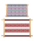 Adjustable Bamboo & Beech Wood Cross Stitch Frame Set - 2 Pcs | Tapestry & Embroidery Frames for Quilting & Needlepoint | Sewing Projects Craft Holder - 21.5 x 12 & 26 x 17.7 - Buy Online on SooperMarket.com