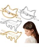 FRCOLOR Hair Clips for Girls  4 Pieces Metal Snap Hair Clips Barrettes Cute Cat Hair Clips Hairpins with Pearls Hair Styling Accessories for Women - Buy Online on SooperMarket.com