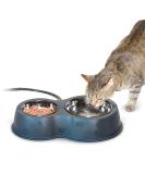 K&H Pet Products Thermo-Kitty Caf Outdoor Heated Cat Bowl - No More Frozen Food or Water Recyclable Box Frustration-Free Packaging - Buy Online on SooperMarket.com