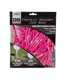 GoSports XL Golf Tees - 200 Player's Pack - 3.25 Inch Premium Wooden Tees - Choose Pink Tee Color - Buy Online on SooperMarket.com