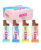 NICKS Protein Bar Sport Mix Box Low Carb 30% Protein Chocolate Wafers 194 Calories No Added Sugar Gluten Free Snacks Bars (9x40g) - Buy Online on SooperMarket.com