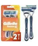 Gillette Sensor5 Men's Disposable Razor 2 Pack - Long-Lasting Precision Shave - Buy Online on SooperMarket.com