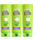 Garnier Fructis Curl Nourish Sulfate-Free Conditioner 12 Fl Oz - Pack of 3 | Moisturizing & Nourishing Formula for Curly Hair - Buy Online on SooperMarket.com