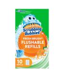 Scrubbing Bubbles Fresh Brush Flushables Refill, Toilet And Toilet Bowl Cleaner, Eliminates Odors And Limescale, Citrus Action Scent, 10ct - Buy Online on SooperMarket.com