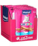 Vita power cat stick classic cat snack meaty mini sticks with salmon in storage size without the addition of sugar and grain (10x 6 pieces) - Buy Online on SooperMarket.com