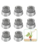 DAJAVE 10 Pack Flower Frogs - Round Japanese Flower Arranger Tool for Plant Decoration and Floral Arrangement - Buy Online on SooperMarket.com