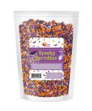 Halloween Sprinkles - 16 Oz Bulk Mix of Orange, Black, Purple, and White Jimmies - Buy Online on SooperMarket.com