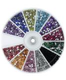 Nail Art Rhinestone Pack 1200 Premium Quality Gemstones - Rhinestone Deco With Wheel - Buy Online on SooperMarket.com