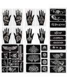 Kapopi Henna Tattoo Stencil Kit - Sexy Temporary Tattoo Stickers for Women, Girls, and Teenagers - Body Art Painting (Henna Tattoo Kit B) - Buy Online on SooperMarket.com