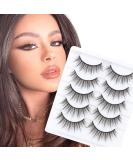 Glowingwin Short Wispy False Eyelashes - 5 Pairs | Natural Look, Reusable Mink Lashes - 3D Faux Mink | Fluffy Strip, Fake Lashes - S024 - Buy Online on SooperMarket.com