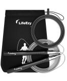 Jump Rope, High Speed Weighted Jump Rope - Premium Quality Tangle-Free - Self-Locking Screw-Free Design - Jump Ropes for Fitness - Skipping Rope for Workout Fitness, Crossfit & Home Exercises Black - Buy Online on SooperMarket.com