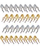20 Reusable Nail Extension Forms - French Nail Tips for Manicure - Gold & Silver - Buy Online on SooperMarket.com