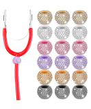 Buy 18 Bling Crystal Stethoscope Charms | Nurse & Vet ID Tags | Vibrant Colors for Accessories - Buy Online on SooperMarket.com