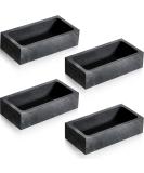 4-Piece Graphite Ingot Mould Crucible Set for Metal Casting and Refining - 1 KG Capacity - Ideal for Gold, Silver, Aluminum, Copper, Brass - Buy Online on SooperMarket.com