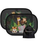 Systemoto Car Sun Protection for Babies - UV Protection (2 Set) | Adorable Animal Motifs for Passenger Cars - Buy Online on SooperMarket.com