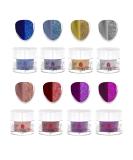 Revel Nail Chrome Glitter Dip Powder 8-Pack - Chip Resistant with Vitamin E and Calcium for DIY Manicure - Buy Online on SooperMarket.com