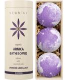 Organic 300mg Arnica Montana Oil Bath Bombs Gift Set Lavender Bergamot Essential Oils for Men & Women Stress Relief Relaxing Bath Bomb Set Bubble Bath Shower Fizzies Birthday Christmas Spa Gifts Lavender & Bergamot - Buy Online on SooperMarket.com