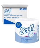 Scott Professional Standard Roll Bathroom Tissue (04460), 2-Ply, White, 80 Rolls / Case, 550 Sheets / Roll, 44,000 Sheets / Case - Buy Online on SooperMarket.com