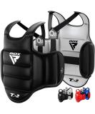 RDX Boxing Body Protector Reversible, Kickboxing MMA Muay Thai Chest Guard, Sparring Training Heavy Punching, Adjustable Shield, Martial Arts Upper Belly Protection Pad, Taekwondo TKD Vest Black Large-X-Large - Buy Online on SooperMarket.com