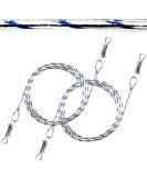 2 X 1.5m(5ft) Dog Chains for Outside Tie Out Cable for Dogs REFLECTIVE Steel Spiral Heavy Duty Ground Spike Stake (40cm) Dog Tether Dog Camping Accessories Dog Stake (Cable Only 2 X 1.5m (Blue)) - Buy Online on SooperMarket.com