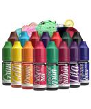 Food color set 15x10ml dye highly concentrated made in de sugar -free fluid for coloring drinks cakes dough toppings slime and much more.Tortendendeko - baking accessories set 15 colors - Buy Online on SooperMarket.com