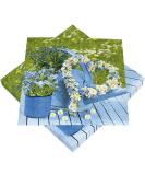 HEKU 100 Napkins - 3-Ply 33x33cm Floral Heart Design | Absorbent & Perfect for Special Occasions - International Shipping Available - Buy Online on SooperMarket.com