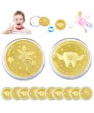 Veekay tooth fairy coins 10 pieces tooth fairy goldtaler tooth fairy coins tooth fairy gift gold coins children lost tooth children gifts souvenir commemorative coin tooth fairy gifts for girls boy 10pcs - Buy Online on SooperMarket.com