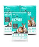 Paw Inspired Disposable Guinea Pig Cage Liners | Bamboo Charcoal Odor Controlling | Super Absorbent Liners Pee Pads for Ferrets, Rabbits, Hamsters, and Small Animals 28" x 17" (C&C 2 x 1) 24 Count - Buy Online on SooperMarket.com