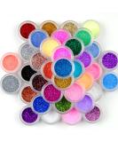 Surepromise 45 Colors Eyeshadow & Nail Art Glitter Powder Set - 45 Piece Mix Colors Pigment Collection - Buy Online on SooperMarket.com